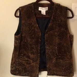 JONES NEW YORK ANIMAL PRINT VEST